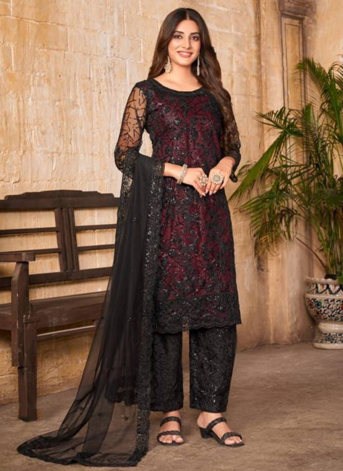 Vaani Vol 27 Designer Fancy Wear Net Salwar Suit Collection
